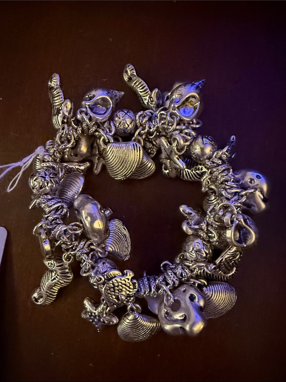 Silver Ocean Charm Bracelet - Women's Fashion Bracelet